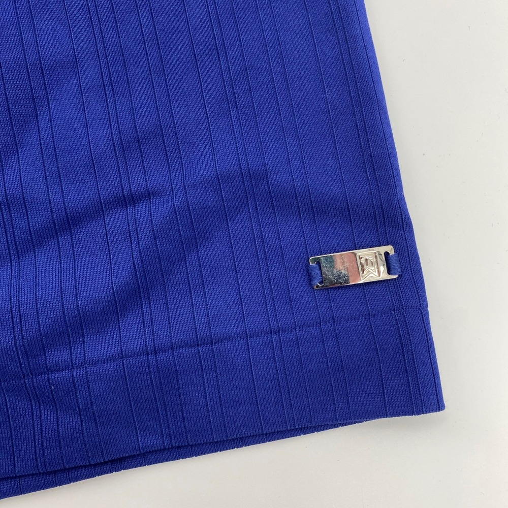 NEW Nike Tiger Woods Golf Polo Shirt Nike Men XL Blue Ribbed Athleisure Sporty - Picture 4 of 13